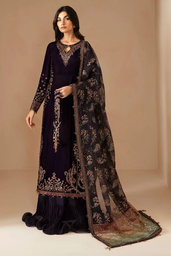 Jazmin Purple Velvet – Luxury Winter Fancy 3PC Collection