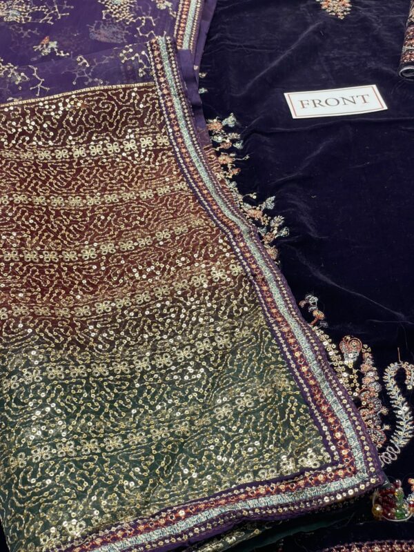 Jazmin Purple Velvet – Luxury Winter Fancy 3PC Collection