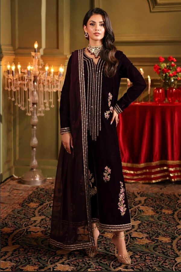 Charizma Velvet – Premium Winter Embroidered 3PC Collection