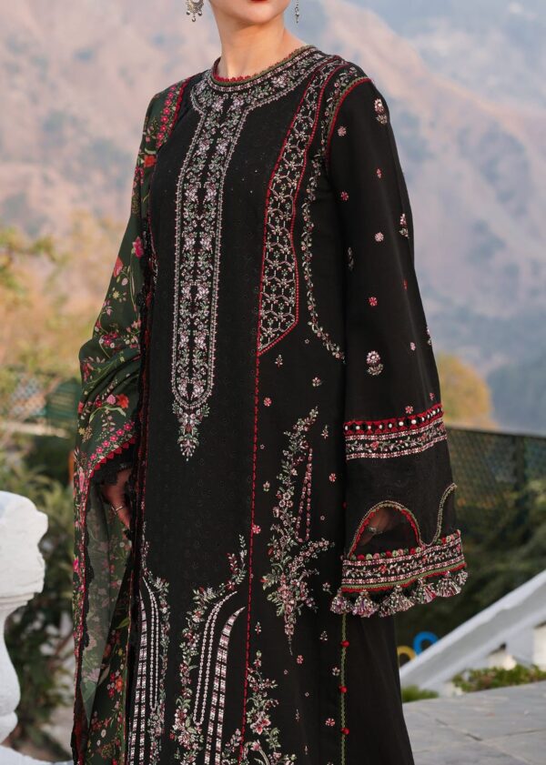 Luxury Heavy Embroidered Dhanak Suit with Printed Pashmina Shawl W105