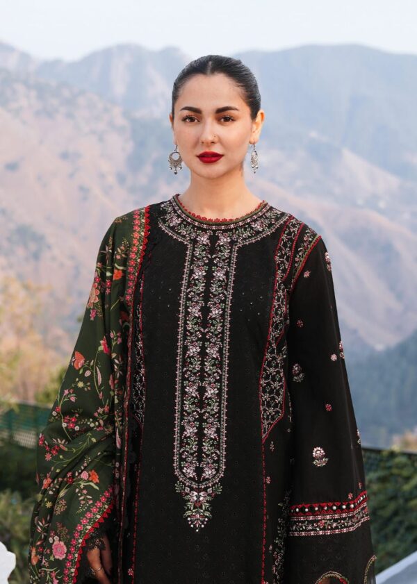 Luxury Heavy Embroidered Dhanak Suit with Printed Pashmina Shawl W105