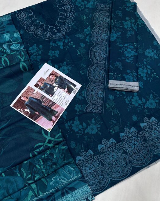 Digital Print 3PC Suit Dhanak Airjet – Premium 3PC Collection