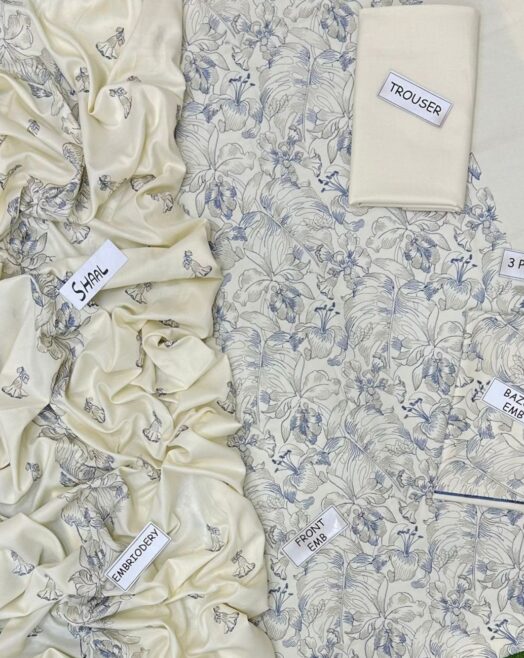 Bareeze Premium Dhanak 3PC Suit – Most Demanding Edition