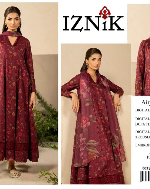 Digital Printed Dhanak Airjet Patches Volume – 3PC Premium Suit