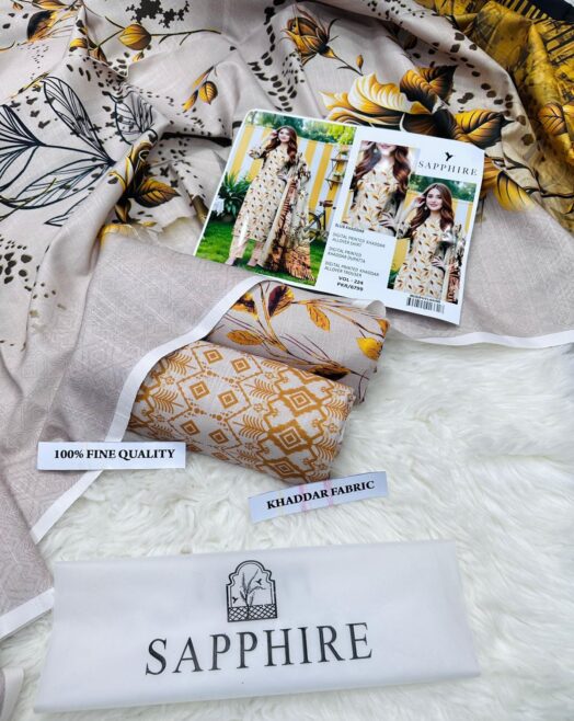 Airjet Khaddar Digital Print 3PC – Fine Quality Winter Volume W157