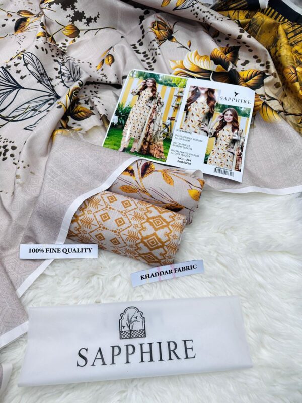 Airjet Khaddar Digital Print 3PC – Fine Quality Winter Volume W157