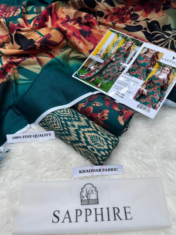 Airjet Khaddar Digital Print 3PC – Fine Quality Winter Volume W164