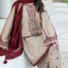 Khaadi Premium Dhanak Heavy Embroidered 3PC Suit