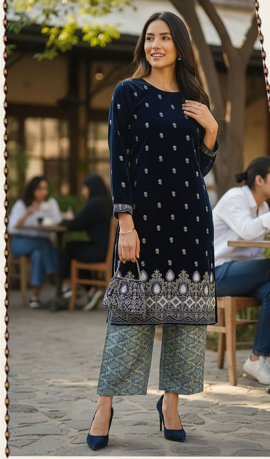 Makhmal Velvet 2PC Suit – Elegant Winter Edition