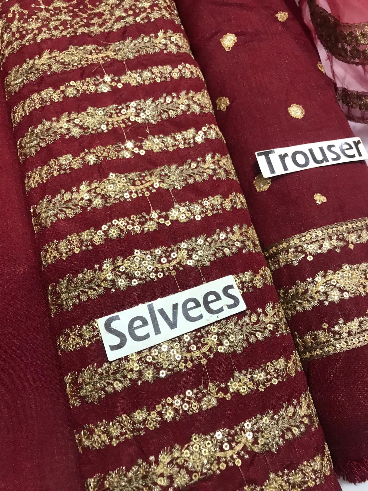 Jazmin Fancy Embroidered Unstitched 3PC Suit | Raw Silk & Organza | Heavy Embroidery