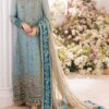 Charizma Chiffon/Net 3PC Suit | Embroidered with Adda Work