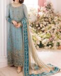 Charizma Chiffon/Net 3PC Suit | Embroidered with Adda Work