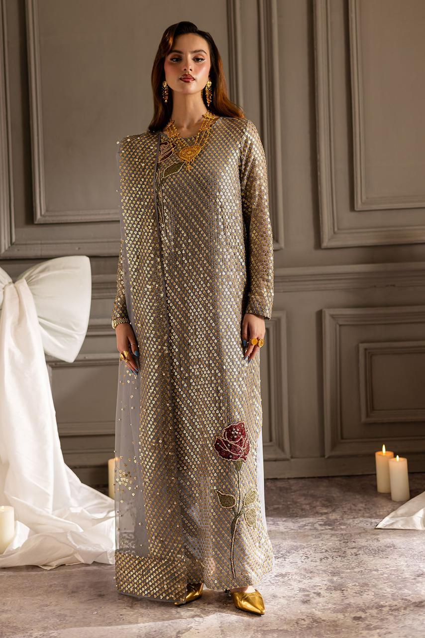 Nureh Luxury Chiffon Replica – Premium Embroidered Festive Dress 2025 - Image 6