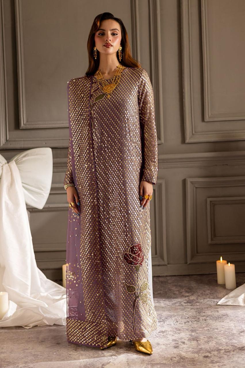 Nureh Luxury Chiffon Replica – Premium Embroidered Festive Dress 2025 - Image 8