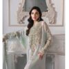 Maria B Formal Chiffon 3PC Suit | Heavy Embroidery with Handwork | Chiffon Dupatta & Malai Trouser