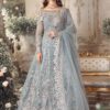 Maria B Bridal Sky Blue 3PC Suit | Full Heavy Embroidery with Zari, Thread & Sequence