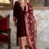 Zainab Chottani Unstitched Velvet 3PC Suit | Organza Dupatta | Sequin Work