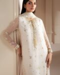 Jazmin Unstitched Chiffon 3PC Suit | Silk Trouser | Sequence Work