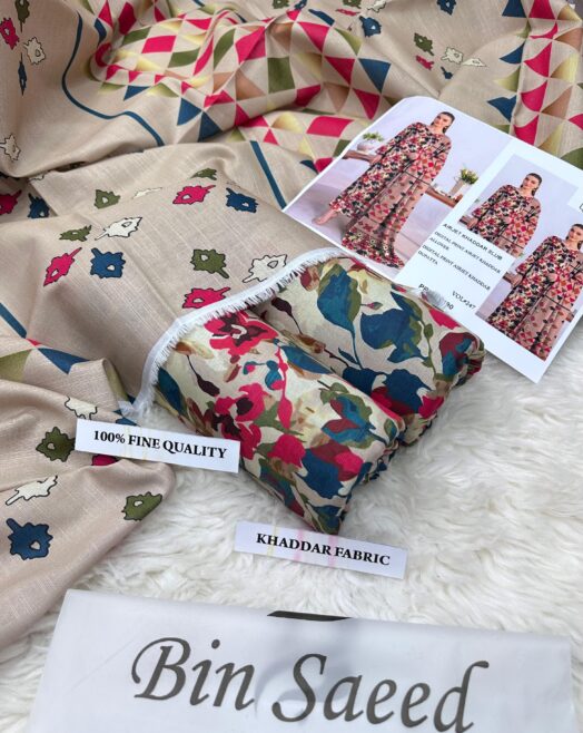 BIN SAEED – Airjet Khaddar Digital Print 3PC Winter Unstitched Collection