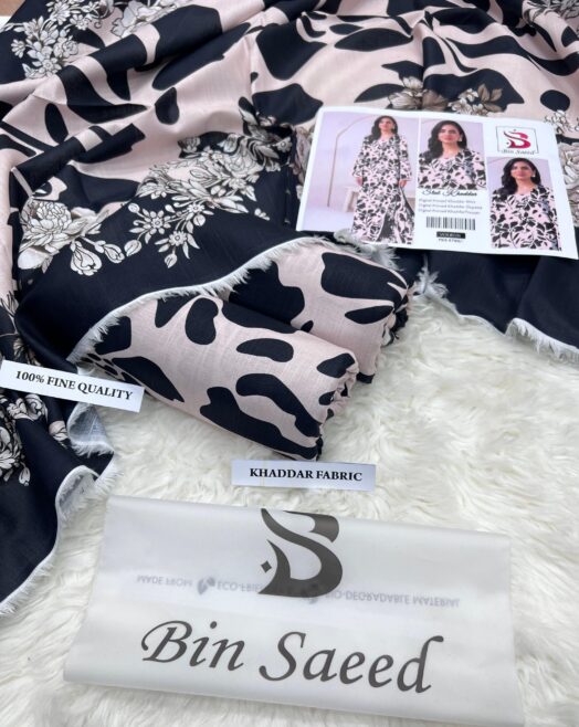 BIN SAEED – Airjet Khaddar Digital Print 3PC Winter Unstitched Collection