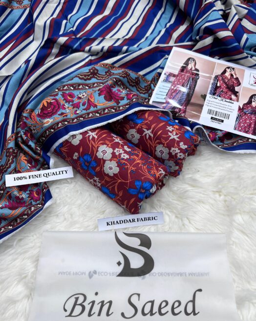 BIN SAEED – Airjet Khaddar Digital Print 3PC Winter Unstitched Collection