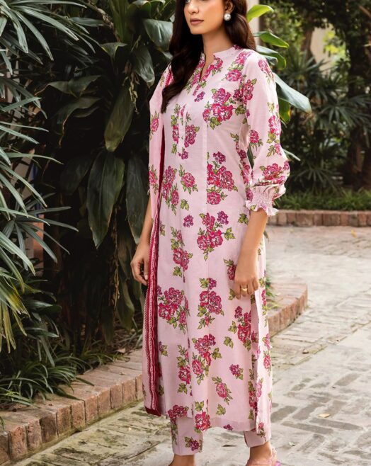 Motifz - Cambric Unstitched 3-piece Digital Printed Suit