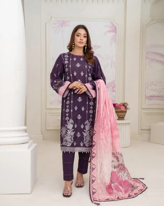 Unstitched Sitara Studio Khaddar 3pc suit