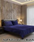 Soft Velvet Fleece King Size Bedsheet – Winter 2025 Print Collection