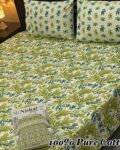 Pure Cotton Double Bedsheet Set with Pillow Covers – Premium 3PC Pack