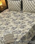 Pure Cotton Double Bedsheet Set with Pillow Covers – Premium 3PC Pack