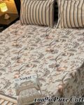Pure Cotton Double Bedsheet Set with Pillow Covers – Premium 3PC Pack