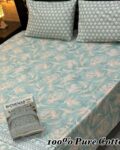 Pure Cotton Double Bedsheet Set with Pillow Covers – Premium 3PC Pack