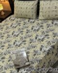 Pure Cotton Double Bedsheet Set with Pillow Covers – Premium 3PC Pack