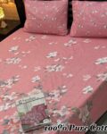 Pure Cotton Double Bedsheet Set with Pillow Covers – Premium 3PC Pack