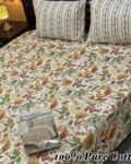 Pure Cotton Double Bedsheet Set with Pillow Covers – Premium 3PC Pack