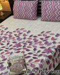 Pure Cotton Double Bedsheet Set with Pillow Covers – Premium 3PC Pack