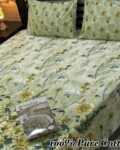 Pure Cotton Double Bedsheet Set with Pillow Covers – Premium 3PC Pack