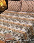 Pure Cotton Double Bedsheet Set with Pillow Covers – Premium 3PC Pack