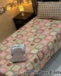 Pure Cotton Single Bedsheet Set – Premium 4PC Pack with Pillow Covers