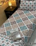 Pure Cotton Single Bedsheet Set – Premium 4PC Pack with Pillow Covers