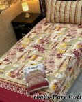 Pure Cotton Single Bedsheet Set – Premium 4PC Pack with Pillow Covers