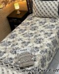 Pure Cotton Single Bedsheet Set – Premium 4PC Pack with Pillow Covers