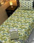 Pure Cotton Single Bedsheet Set – Premium 4PC Pack with Pillow Covers