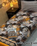 Pure Cotton Single Bedsheet Set – Premium 4PC Pack with Pillow Covers