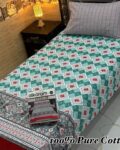 Pure Cotton Single Bedsheet Set – Premium 4PC Pack with Pillow Covers