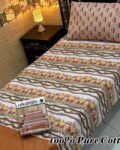 Pure Cotton Single Bedsheet Set – Premium 4PC Pack with Pillow Covers