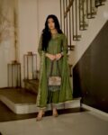 Azure Chiffon Luxury Embroidered Unstitched 3PC Suit
