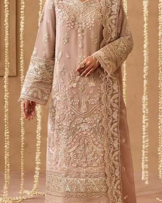 Luxury Chiffon Fully Embroidered & Hand-Worked Unstitched 3PC Suit