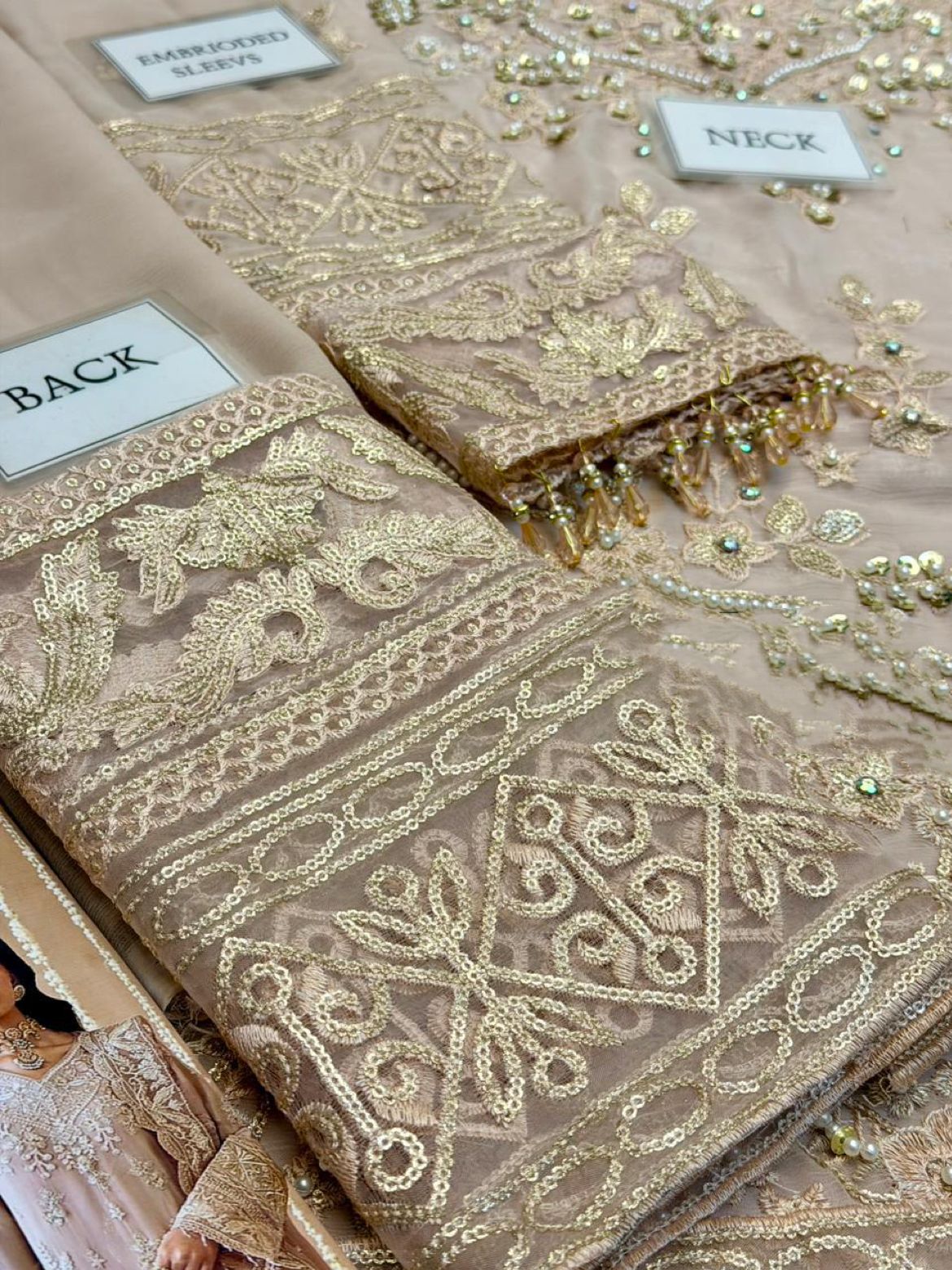 Luxury Chiffon Fully Embroidered & Hand-Worked Unstitched 3PC Suit