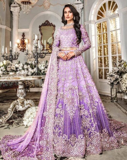 Luxury Imported Net Maxi with Heavy Embroidery & Handwork – Full Kali Style Unstitched 3PC